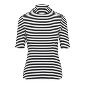 Banana Republic Stripped Mock Neck Top